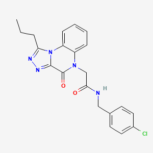 N-(4-chlorobenzyl)-2-(4-oxo-1-propyl[1,2,4]triazolo[4,3-a]quinoxalin-5(4H)-yl)acetamide