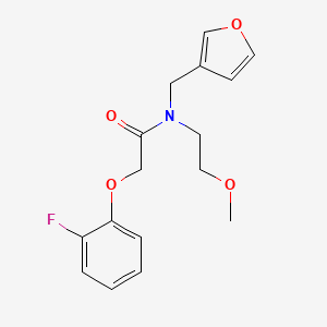 2-(2-fluorophenoxy)-N-(furan-3-ylmethyl)-N-(2-methoxyethyl)acetamide