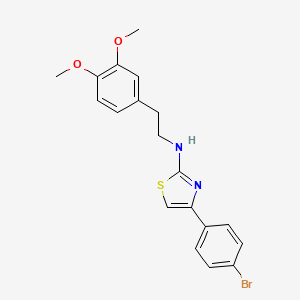 4-(4-bromophenyl)-N-[2-(3,4-dimethoxyphenyl)ethyl]-1,3-thiazol-2-amine