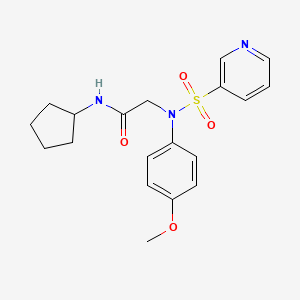 N-cyclopentyl-2-(N-(4-methoxyphenyl)pyridine-3-sulfonamido)acetamide