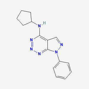 N-cyclopentyl-7-phenyl-7H-pyrazolo[3,4-d][1,2,3]triazin-4-amine