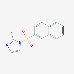 molecular formula C14H12N2O2S B274132 2-methyl-1-(2-naphthylsulfonyl)-1H-imidazole 