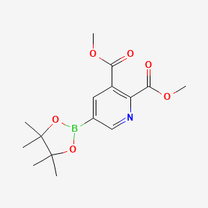 Dimethyl 5-(4,4,5,5-tetramethyl-1,3,2-dioxaborolan-2-yl)pyridine-2,3-dicarboxylate