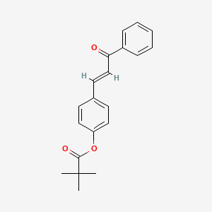 4-[(1E)-3-oxo-3-phenylprop-1-en-1-yl]phenyl 2,2-dimethylpropanoate