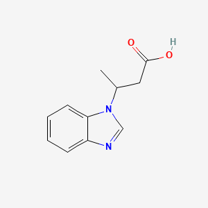 molecular formula C11H12N2O2 B2741341 3-Benzoimidazol-1-yl-butyric acid CAS No. 339549-32-5
