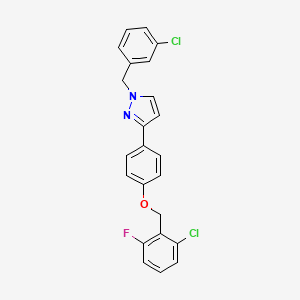 1-(3-chlorobenzyl)-3-{4-[(2-chloro-6-fluorobenzyl)oxy]phenyl}-1H-pyrazole