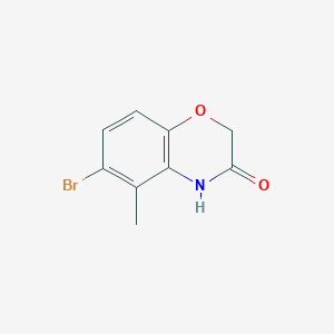 molecular formula C9H8BrNO2 B2741357 6-bromo-5-methyl-2H-benzo[b][1,4]oxazin-3(4H)-one CAS No. 1154740-47-2