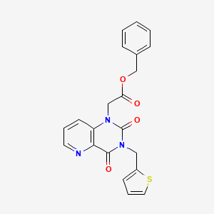 benzyl 2-(2,4-dioxo-3-(thiophen-2-ylmethyl)-3,4-dihydropyrido[3,2-d]pyrimidin-1(2H)-yl)acetate