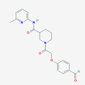 1-[2-(4-Formylphenoxy)acetyl]-N-(6-methylpyridin-2-yl)piperidine-3-carboxamide
