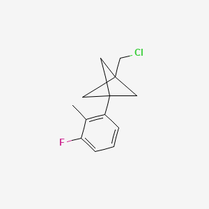 1-(Chloromethyl)-3-(3-fluoro-2-methylphenyl)bicyclo[1.1.1]pentane