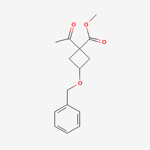 Methyl 1-acetyl-3-(benzyloxy)cyclobutane-1-carboxylate