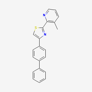 4-(4-Biphenylyl)-2-(3-methyl-2-pyridyl)thiazole
