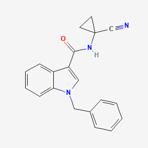 molecular formula C20H17N3O B2741421 1-benzyl-N-(1-cyanocyclopropyl)-1H-indole-3-carboxamide CAS No. 1423631-08-6