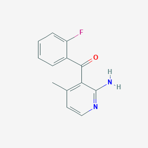 (2-Amino-4-methylpyridin-3-yl)-(2-fluorophenyl)methanone