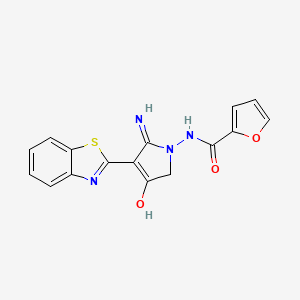 N-[2-Amino-3-(benzothiazole-2-yl)-4-oxo-2-pyrroline-1-yl]-2-furancarboxamide