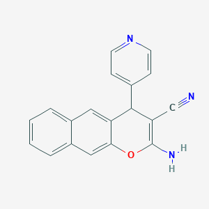2-amino-4-(pyridin-4-yl)-4H-benzo[g]chromene-3-carbonitrile