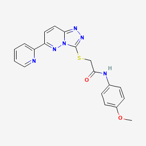N-(4-methoxyphenyl)-2-[(6-pyridin-2-yl-[1,2,4]triazolo[4,3-b]pyridazin-3-yl)sulfanyl]acetamide