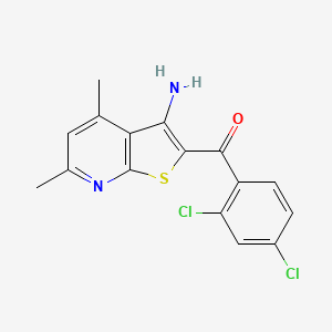 (3-Amino-4,6-dimethylthieno[2,3-b]pyridin-2-yl)(2,4-dichlorophenyl)methanone