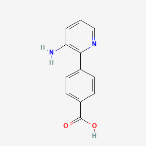 molecular formula C12H10N2O2 B2741466 4-(3-Amino-pyridin-2-yl)-benzoic acid CAS No. 886505-75-5