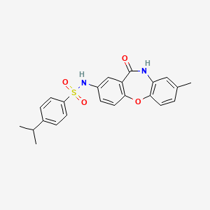 4-isopropyl-N-(8-methyl-11-oxo-10,11-dihydrodibenzo[b,f][1,4]oxazepin-2-yl)benzenesulfonamide