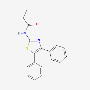 molecular formula C18H16N2OS B2741484 N-(4,5-diphenyl-1,3-thiazol-2-yl)propanamide CAS No. 313660-07-0