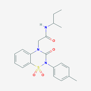 N-(sec-butyl)-2-(1,1-dioxido-3-oxo-2-(p-tolyl)-2H-benzo[e][1,2,4]thiadiazin-4(3H)-yl)acetamide