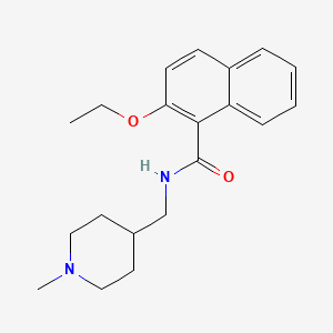 molecular formula C20H26N2O2 B2741492 2-ethoxy-N-((1-methylpiperidin-4-yl)methyl)-1-naphthamide CAS No. 953987-40-1