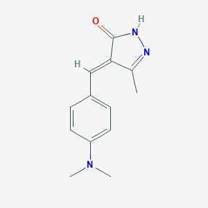 molecular formula C13H15N3O B274150 4-[4-(dimethylamino)benzylidene]-5-methyl-2,4-dihydro-3H-pyrazol-3-one 