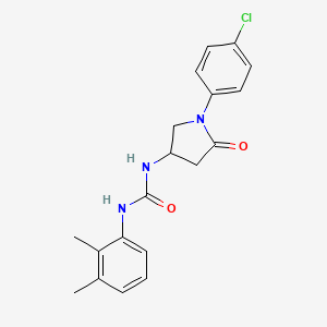 1-(1-(4-Chlorophenyl)-5-oxopyrrolidin-3-yl)-3-(2,3-dimethylphenyl)urea
