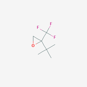 molecular formula C7H11F3O B2741506 2-Tert-butyl-2-(trifluoromethyl)oxirane CAS No. 2248373-30-8