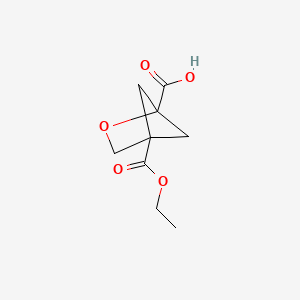 molecular formula C9H12O5 B2741516 4-(乙氧羰基)-2-氧代-双环[2.1.1]己烷-1-羧酸 CAS No. 2230807-41-5