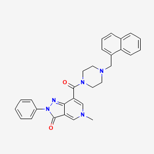 5-methyl-7-(4-(naphthalen-1-ylmethyl)piperazine-1-carbonyl)-2-phenyl-2H-pyrazolo[4,3-c]pyridin-3(5H)-one