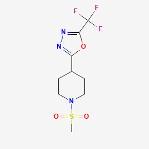2-(1-(Methylsulfonyl)piperidin-4-yl)-5-(trifluoromethyl)-1,3,4-oxadiazole