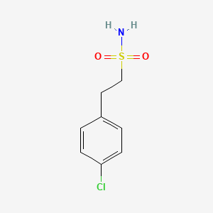 molecular formula C8H10ClNO2S B2741536 2-(4-氯苯基)乙烷-1-磺酰胺 CAS No. 1240628-06-1