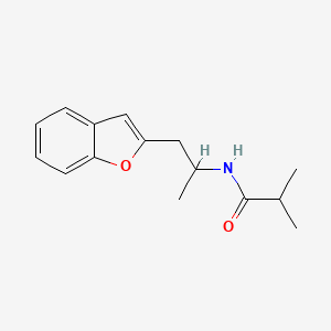 molecular formula C15H19NO2 B2741541 N-(1-(苯并呋喃-2-基)丙基)异丁酰胺 CAS No. 2034610-19-8