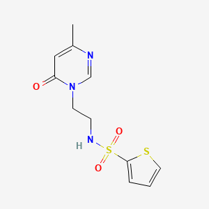 N-(2-(4-methyl-6-oxopyrimidin-1(6H)-yl)ethyl)thiophene-2-sulfonamide