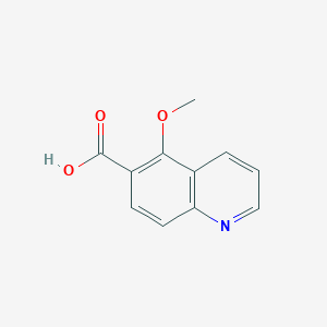 molecular formula C11H9NO3 B2741578 5-甲氧基喹啉-6-羧酸 CAS No. 1668585-08-7