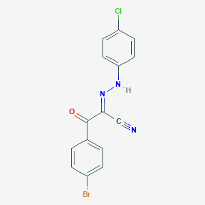 molecular formula C15H9BrClN3O B274158 3-(4-Bromophenyl)-2-[(4-chlorophenyl)hydrazono]-3-oxopropanenitrile 
