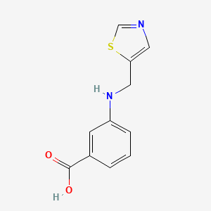 3-((Thiazol-5-ylmethyl)amino)benzoic acid