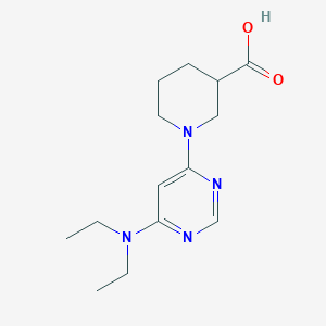 molecular formula C14H22N4O2 B2741581 1-(6-(Diethylamino)pyrimidin-4-yl)piperidine-3-carboxylic acid CAS No. 1353946-91-4