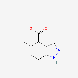molecular formula C10H14N2O2 B2741585 methyl 5-methyl-4,5,6,7-tetrahydro-1H-indazole-4-carboxylate CAS No. 2094408-06-5