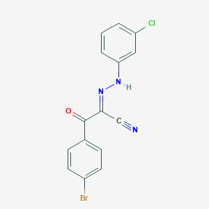 molecular formula C15H9BrClN3O B274159 3-(4-Bromophenyl)-2-[(3-chlorophenyl)hydrazono]-3-oxopropanenitrile 