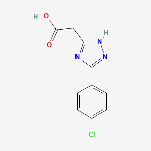 2-[3-(4-chlorophenyl)-1H-1,2,4-triazol-5-yl]acetic acid