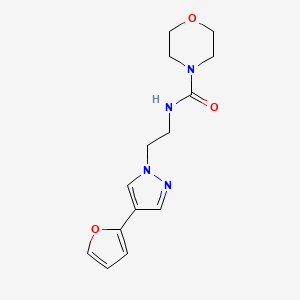 N-(2-(4-(furan-2-yl)-1H-pyrazol-1-yl)ethyl)morpholine-4-carboxamide