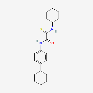 2-(cyclohexylamino)-N-(4-cyclohexylphenyl)-2-thioxoacetamide