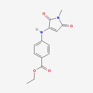 ethyl 4-((1-methyl-2,5-dioxo-2,5-dihydro-1H-pyrrol-3-yl)amino)benzoate