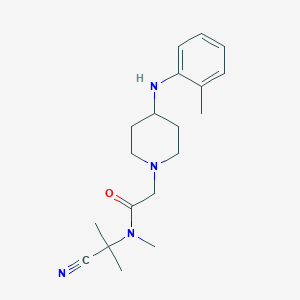 N-(1-cyano-1-methylethyl)-N-methyl-2-{4-[(2-methylphenyl)amino]piperidin-1-yl}acetamide
