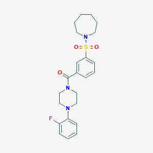 (3-(Azepan-1-ylsulfonyl)phenyl)(4-(2-fluorophenyl)piperazin-1-yl)methanone