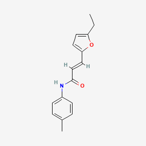 molecular formula C16H17NO2 B2741637 (2E)-3-(5-ethylfuran-2-yl)-N-(4-methylphenyl)prop-2-enamide CAS No. 890605-37-5
