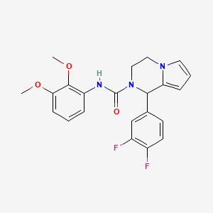 molecular formula C22H21F2N3O3 B2741638 1-(3,4-difluorophenyl)-N-(2,3-dimethoxyphenyl)-3,4-dihydropyrrolo[1,2-a]pyrazine-2(1H)-carboxamide CAS No. 899750-29-9